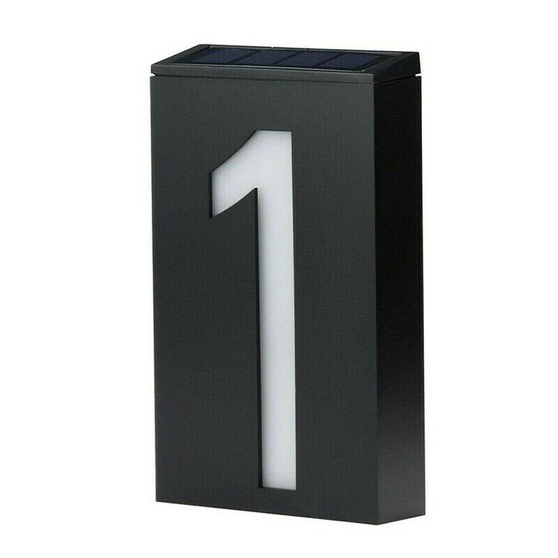 Energy Efficient Outdoor House Number Plate