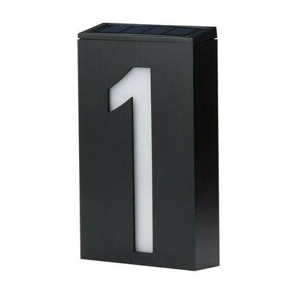Energy Efficient Outdoor House Number Plate