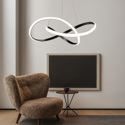 Modern Black Metal Drop Light Pendant - Luxicro
