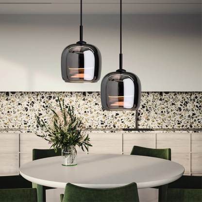 Modern Chrome Pendant Lighting for Kitchen Islands
