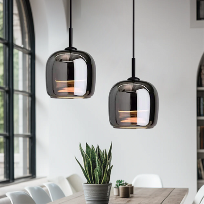 Modern Chrome Pendant Lighting for Kitchen Islands