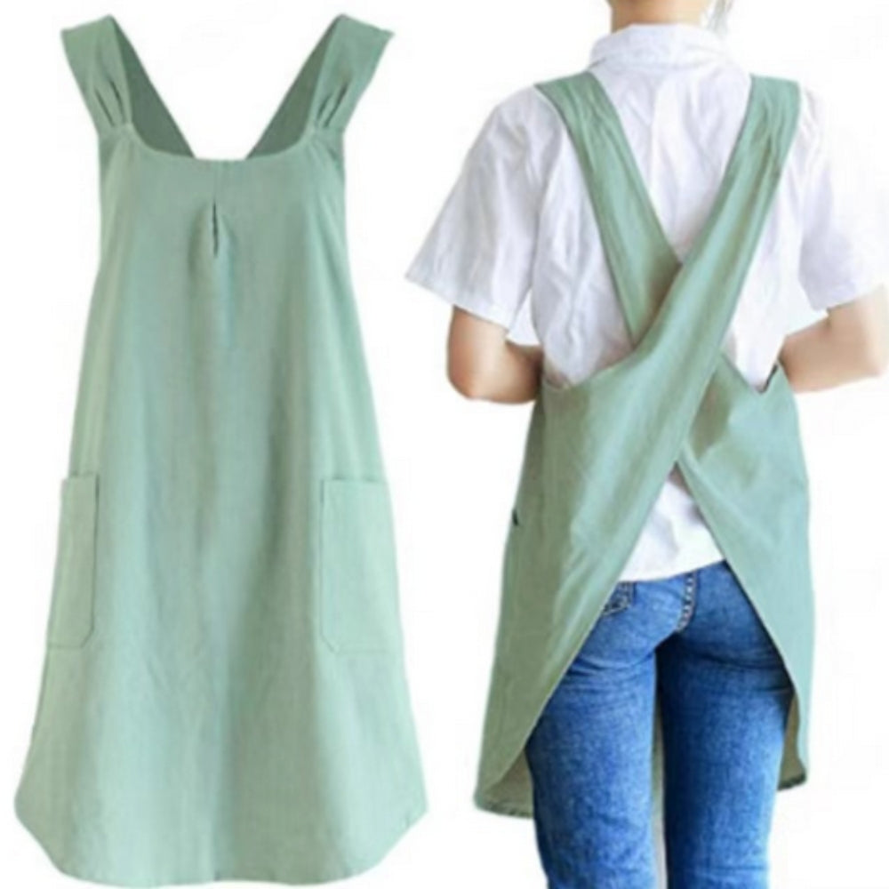 Asian-Style Adjustable Crossback Apron