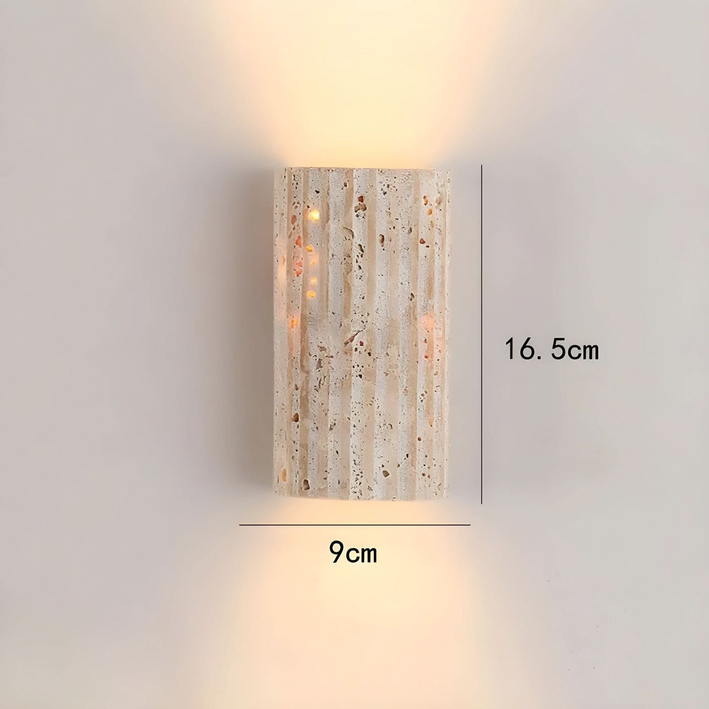 Rustic Rock LED Sconce Lighting Fixture