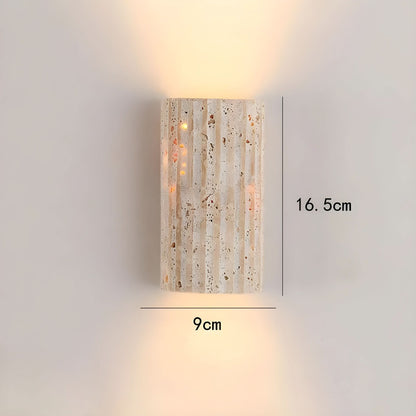 Rustic Rock LED Sconce Lighting Fixture