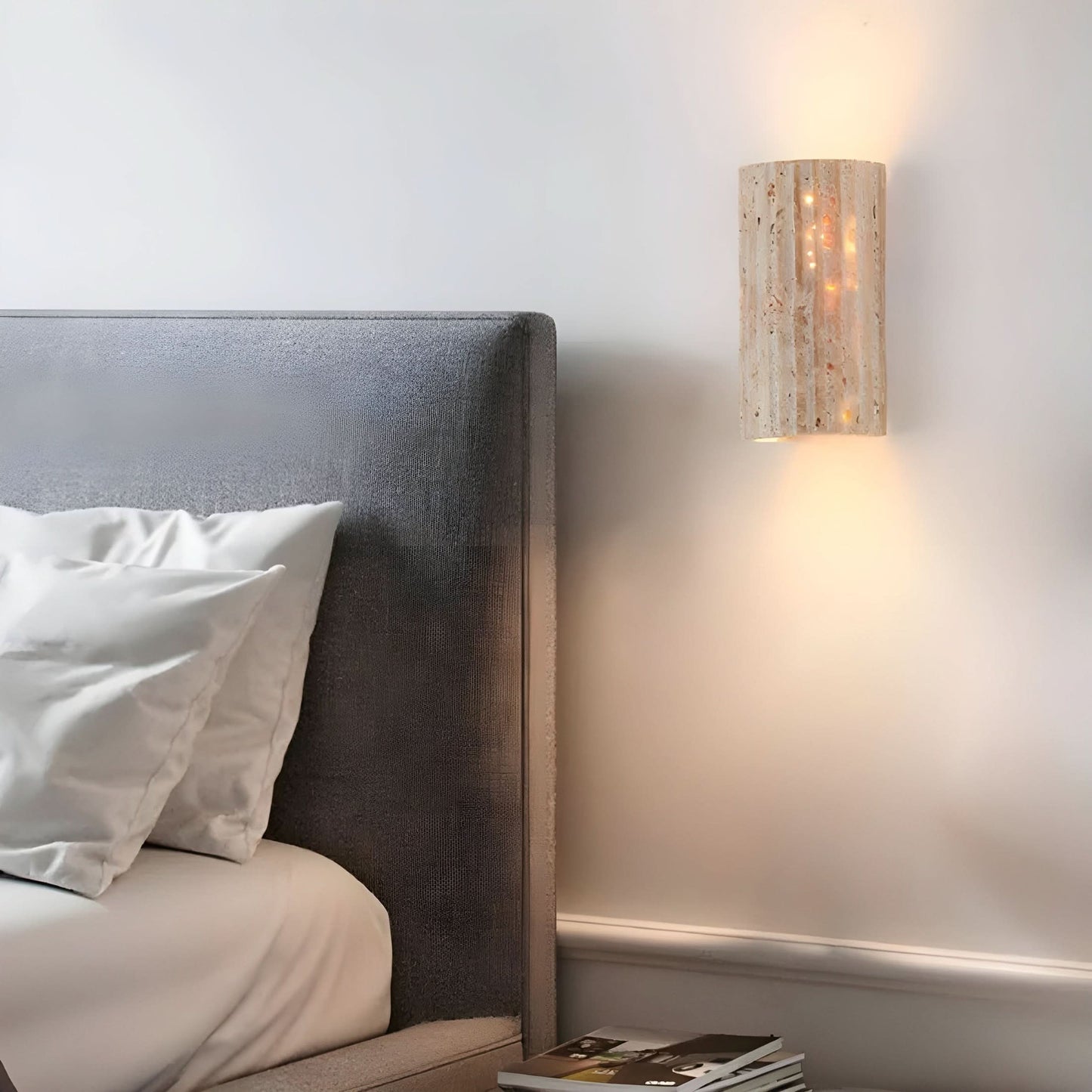 Rustic Rock LED Sconce Lighting Fixture