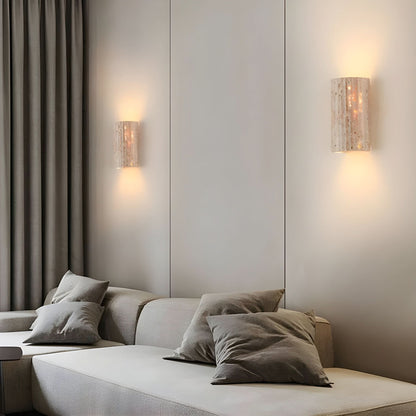 Rustic Rock LED Sconce Lighting Fixture