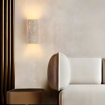 Rustic Rock LED Sconce Lighting Fixture
