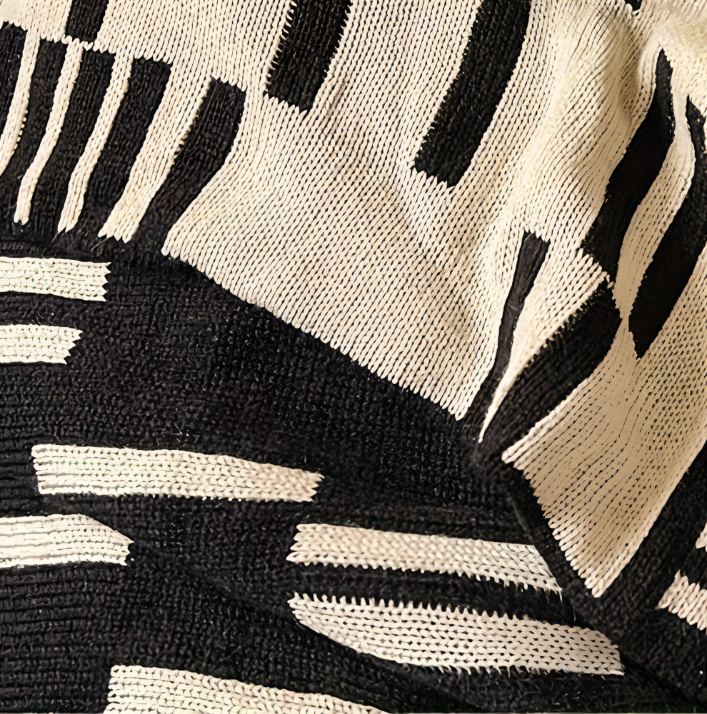Soft Plaid Winter Throw Blanket Black Beige