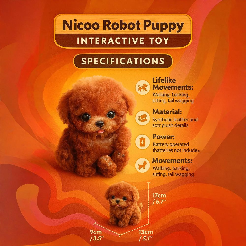 Fun Electronic Pet Dog Toy with Realistic Details