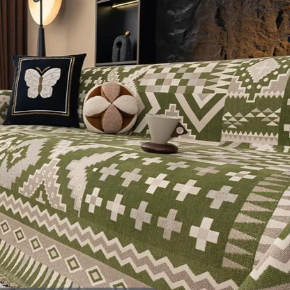 Bohemian Style Woven Couch Cover