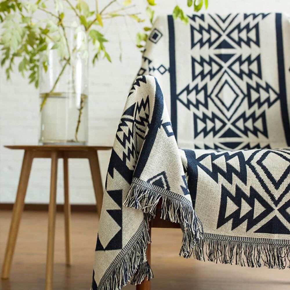 Rustic Woven Global Throw Blanket - Luxicro