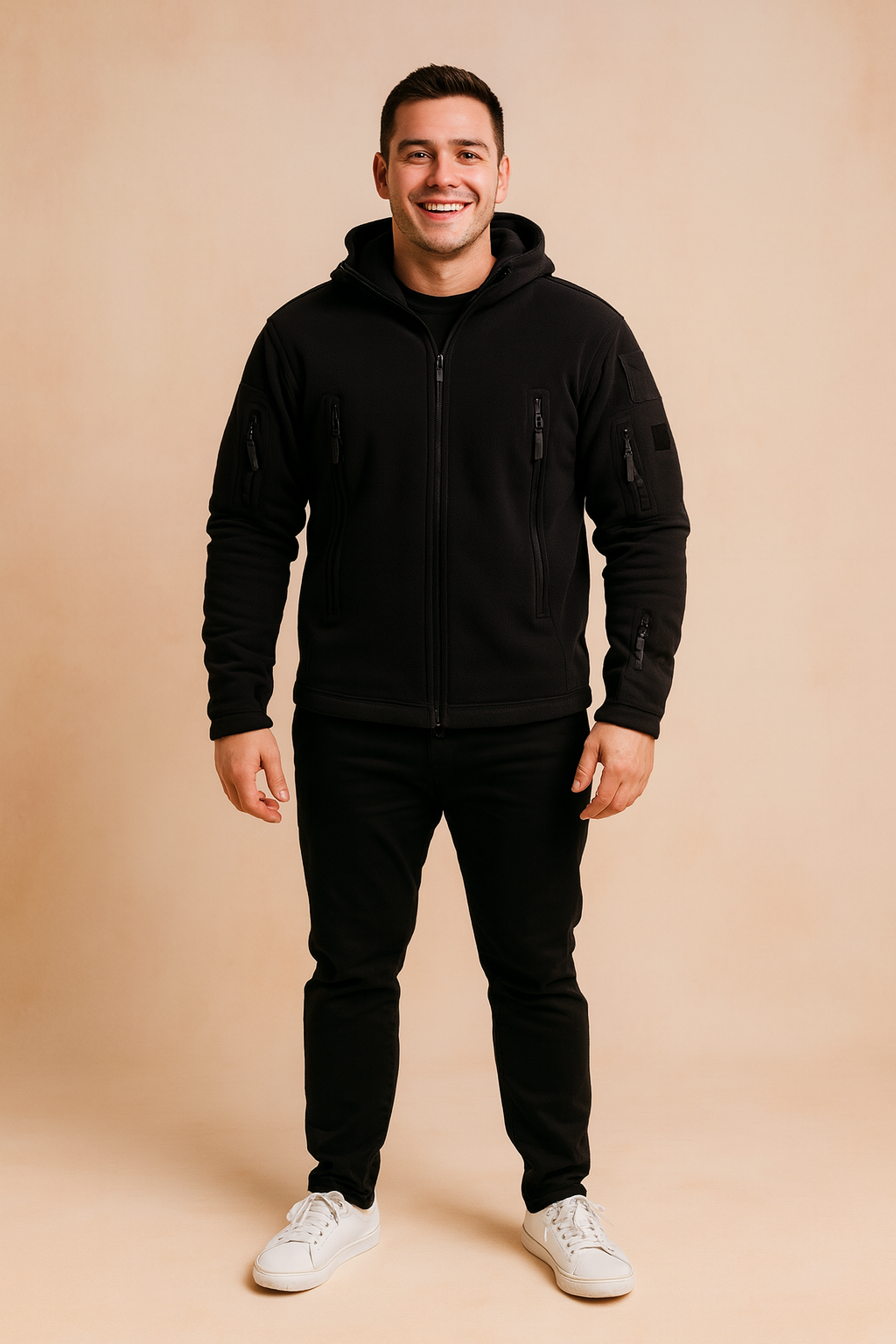 Warm Water Resistant Mens Hooded Jacket