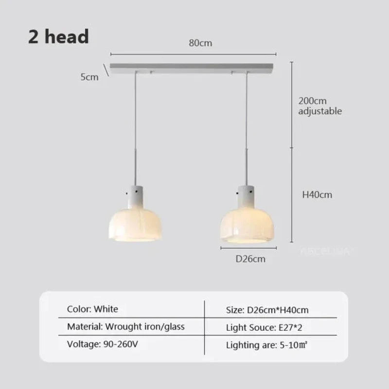 Classic Elegant Glass Hanging Lamp