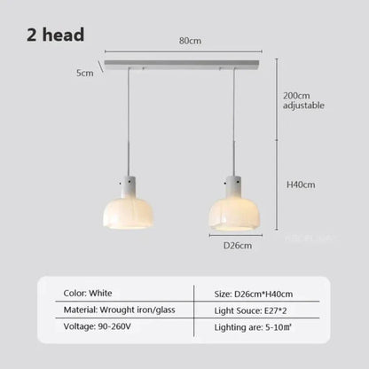 Classic Elegant Glass Hanging Lamp
