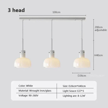 Classic Elegant Glass Hanging Lamp