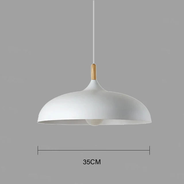 Farmhouse Style Wooden Pendant Lamp
