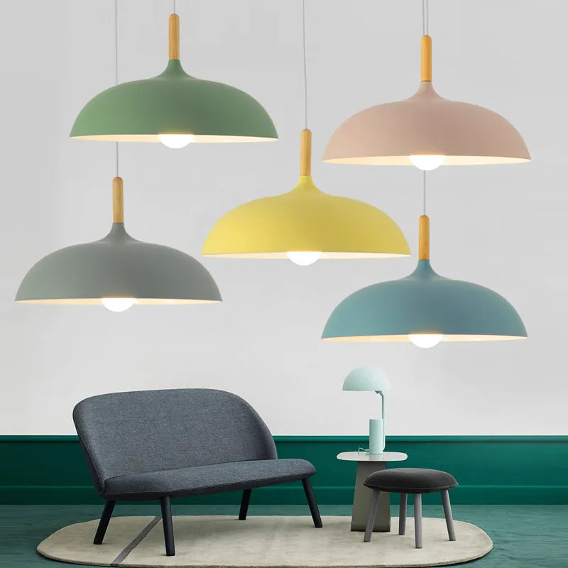 Country Style Wooden Pendant Light