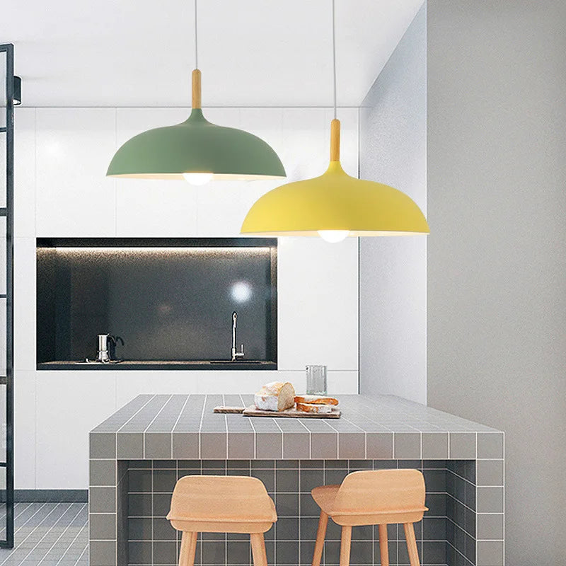 Country Style Wooden Pendant Light