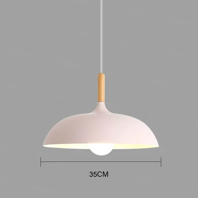 Farmhouse Style Wooden Pendant Lamp