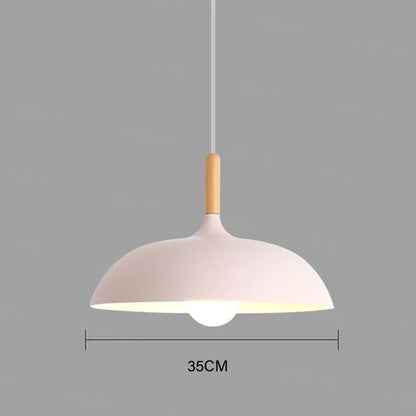 Farmhouse Style Wooden Pendant Lamp