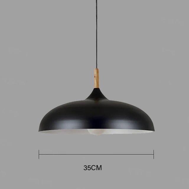 Farmhouse Style Wooden Pendant Lamp
