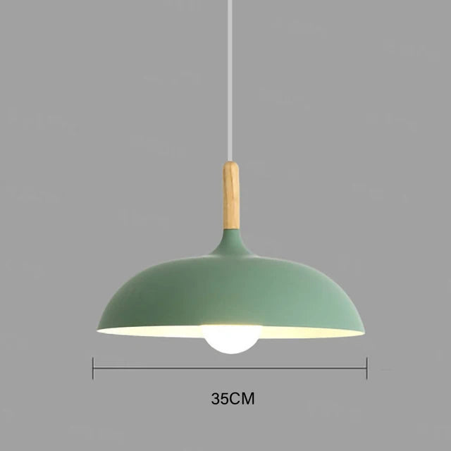 Farmhouse Style Wooden Pendant Lamp