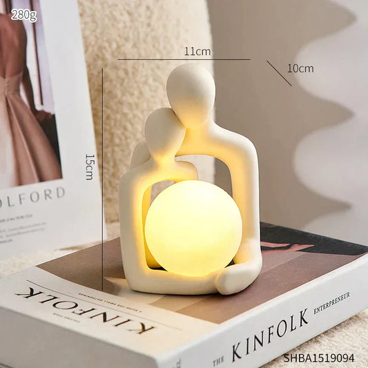 Beautiful Ceramic Table Lamp with Soft LED Glow - Luxicro