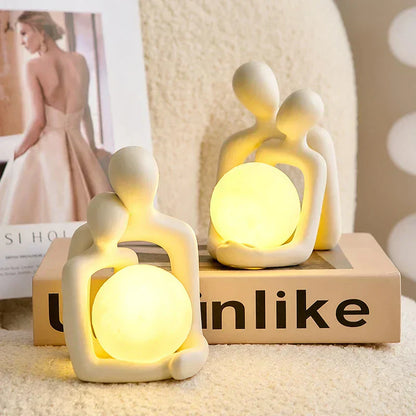Beautiful Ceramic Table Lamp with Soft LED Glow