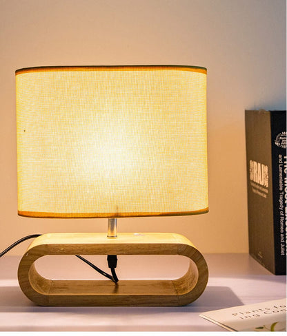 Cozy Wooden Desk Lamp with Soft Light