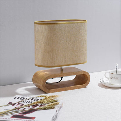 Cozy Wooden Desk Lamp with Soft Light