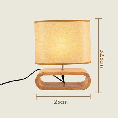 Cozy Wooden Desk Lamp with Soft Light - Luxicro
