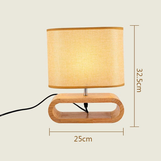 Cozy Wooden Desk Lamp with Soft Light - Luxicro