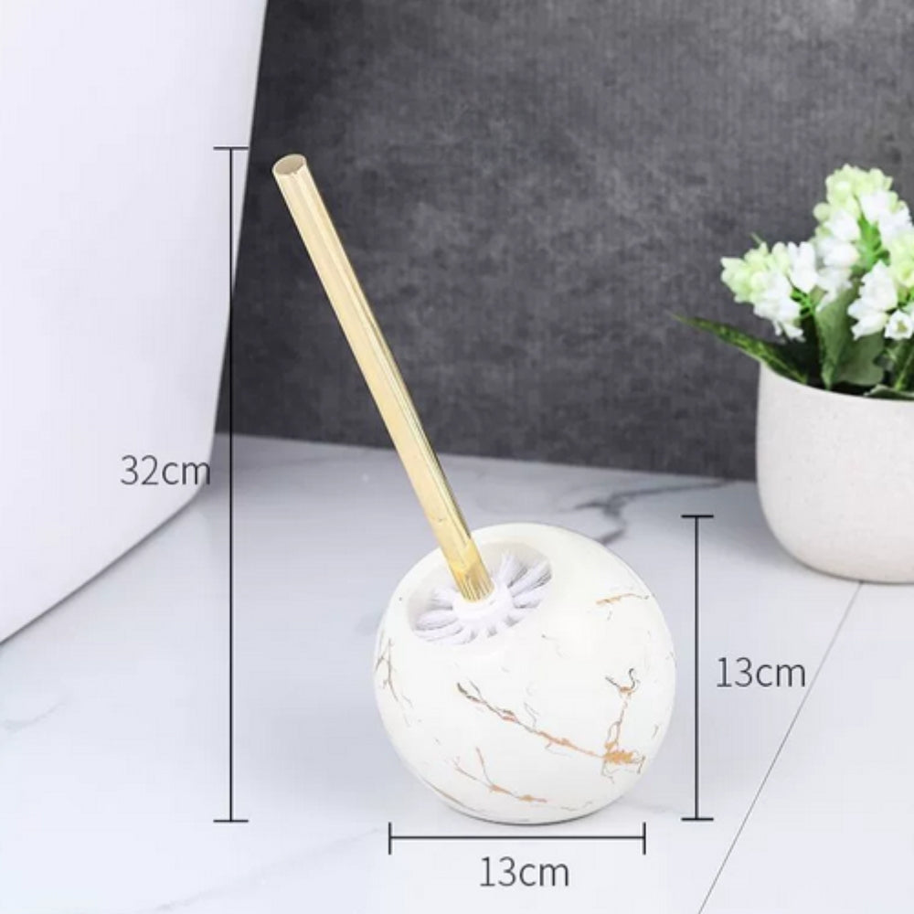 Modern White Ceramic Toilet Brush