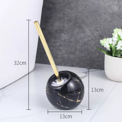 Modern White Ceramic Toilet Brush
