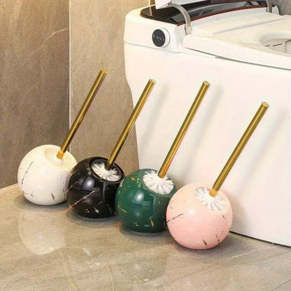 Modern White Ceramic Toilet Brush - Luxicro