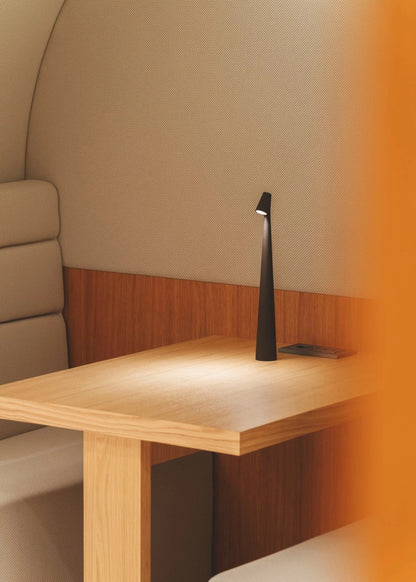 Compact Rechargeable LED Desk Lamp with Touch Dimmer