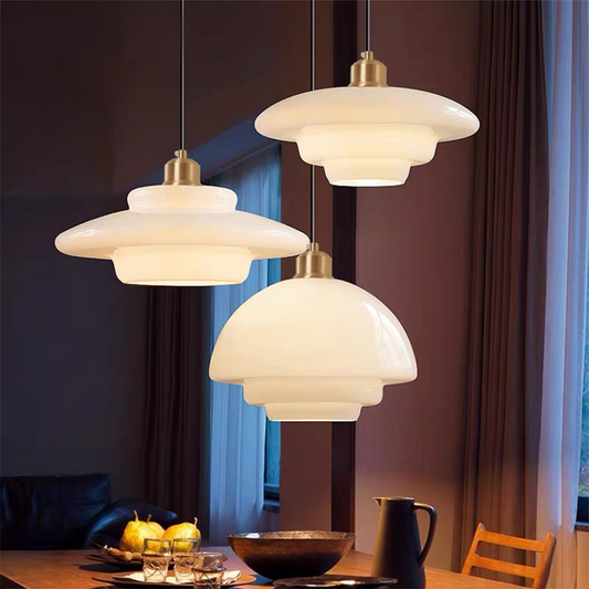 Contemporary Glass Pendant Light Fixture - Luxicro