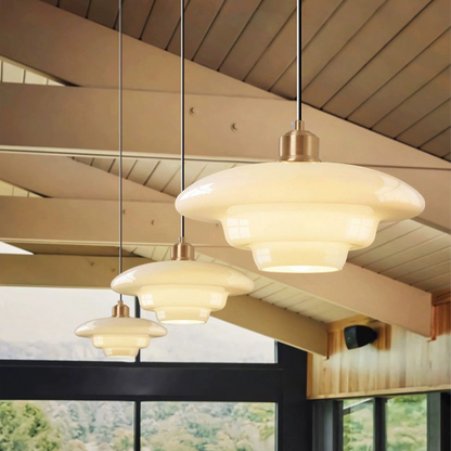 Contemporary Glass Pendant Light Fixture