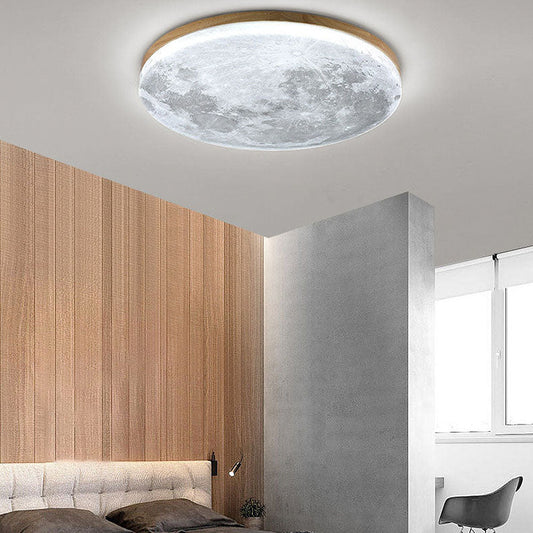 Bright Round LED Moon Ceiling Light - Luxicro