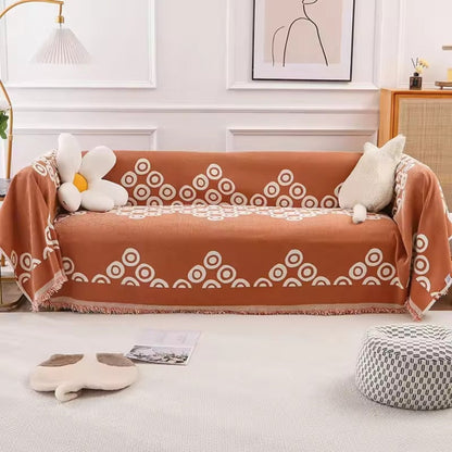 Floral Soft Chenille Couch Slipcover - Luxicro