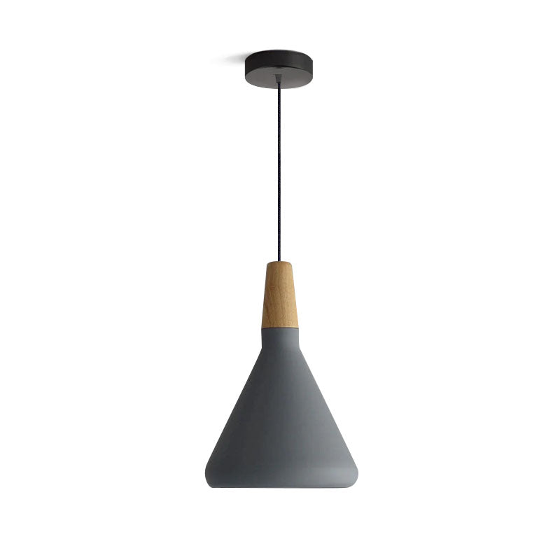 Simple Wooden Hanging Light Fixture for Home