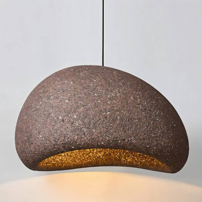 Warm Beige Glass Pendant Lamp