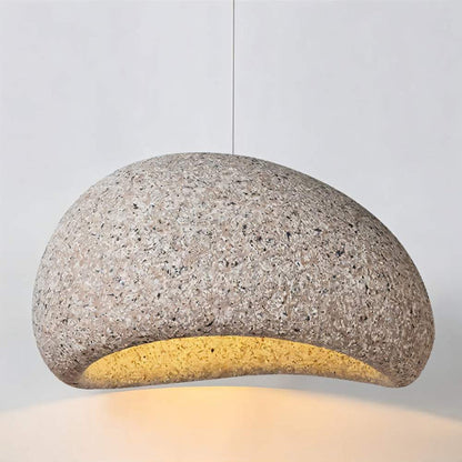Warm Beige Glass Pendant Lamp