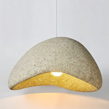 Warm Beige Glass Pendant Lamp