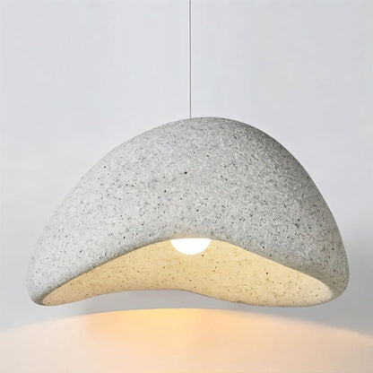 Warm Beige Glass Pendant Lamp