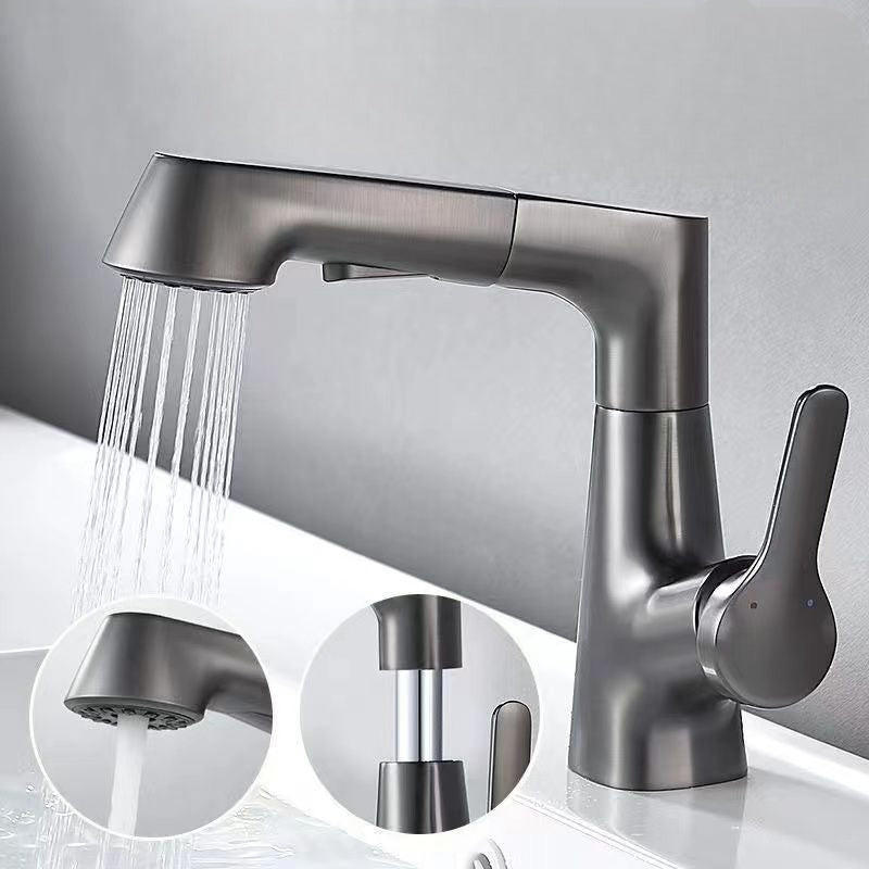 Adjustable Shower Head with Retractable Hand Spray - Luxicro