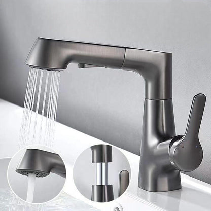 Adjustable Shower Head with Retractable Hand Spray - Luxicro