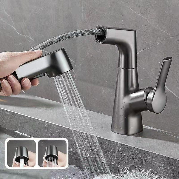 Adjustable Shower Head with Retractable Hand Spray