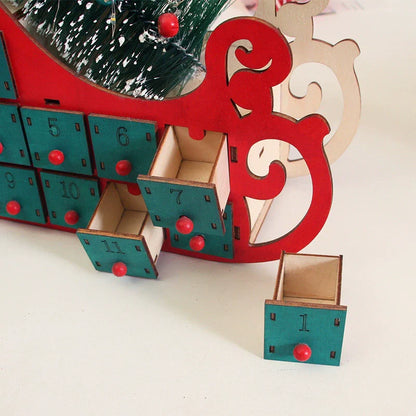 Classic Christmas Countdown Wood Calendar