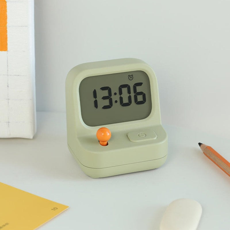 Classic Video Game System With Clock